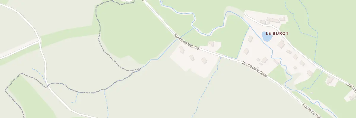 Plan du 39 Rte de Valette à Gueugnon