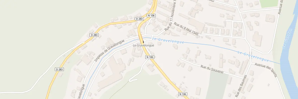 Plan du 61 Rue Jean Delpuech aux Salles-du-Gardon