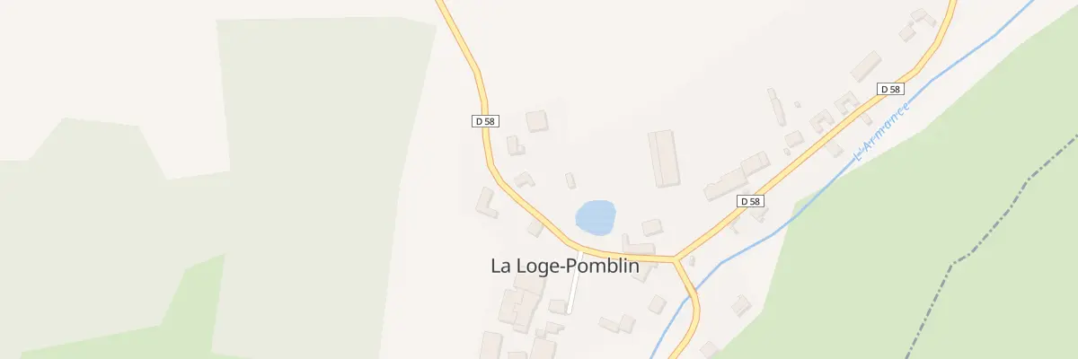Plan du 2 Rte des Bordes Avreuil à La Loge-Pomblin