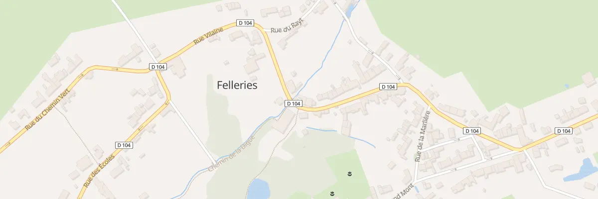 Plan du 7 Rue de la Poste à Felleries
