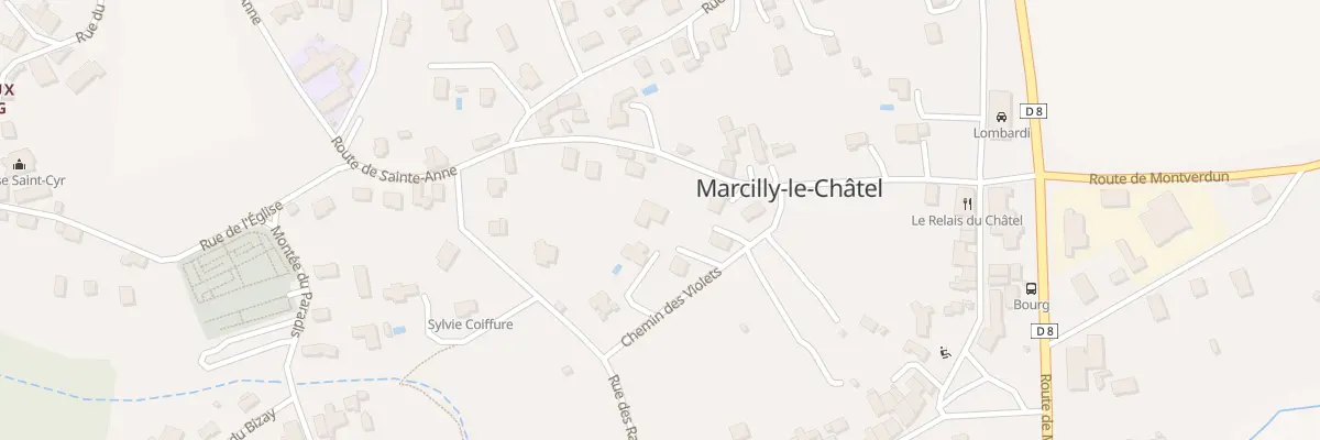 Plan du 84 Che des Violets à Marcilly-le-Châtel