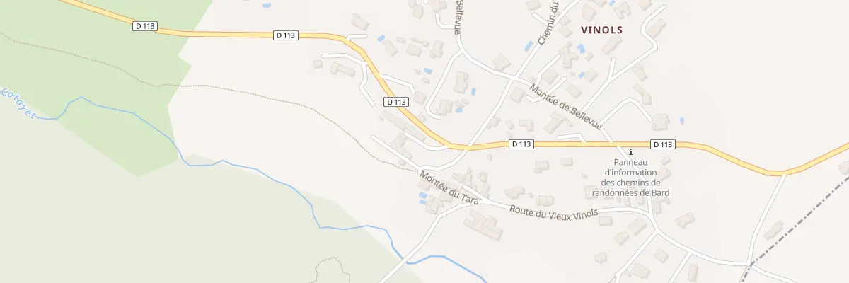 Plan du 787 Rte des Monts du Forez -Rd 113 à Bard
