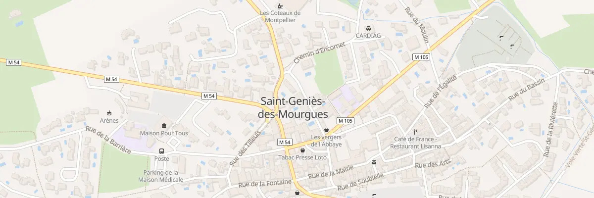 Plan du 5098 Le Village à Saint-Geniès-des-Mourgues