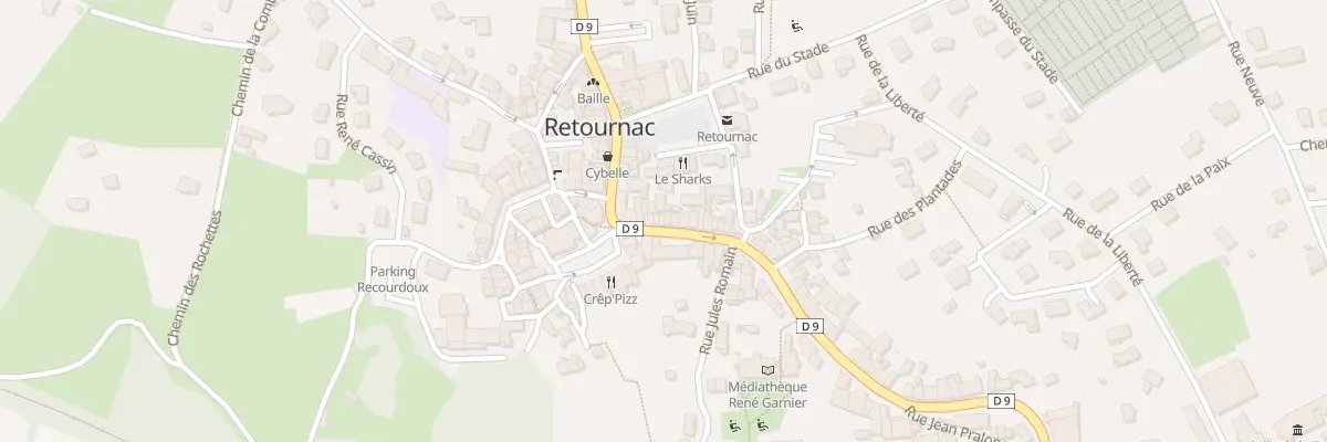 Plan du 9012 Rue de la République à Retournac