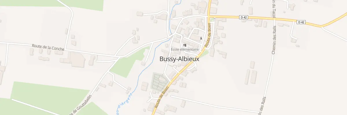 Plan du 55 Rue des Jardins à Bussy-Albieux