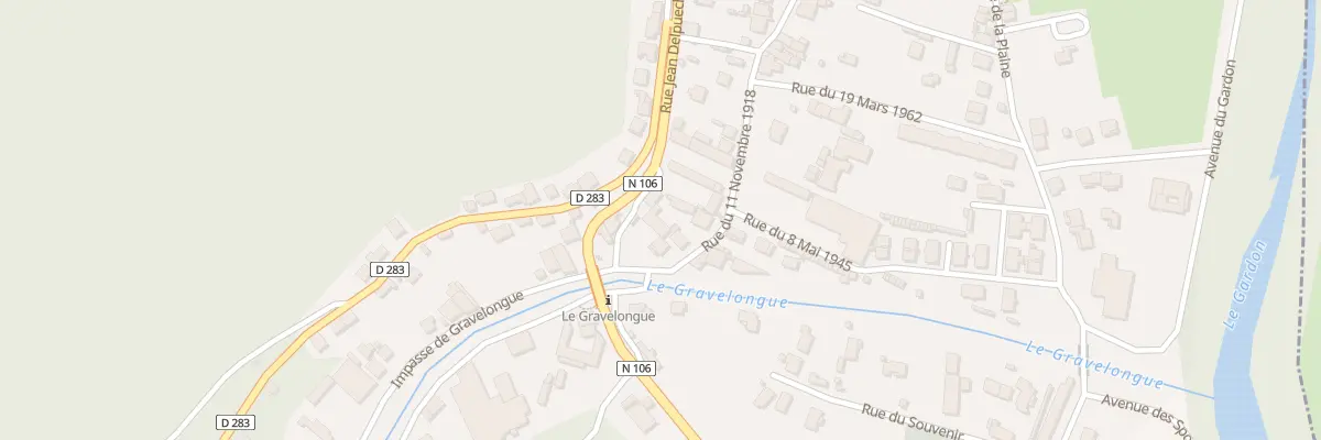 Plan du 48 Rue du 11 Novembre 1918 aux Salles-du-Gardon