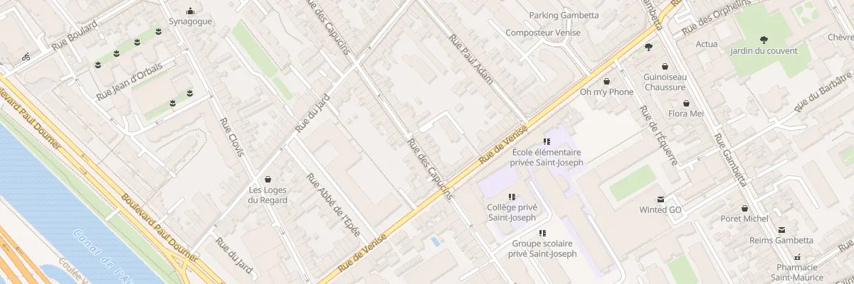 Plan du 163 Rue des Capucins à Reims