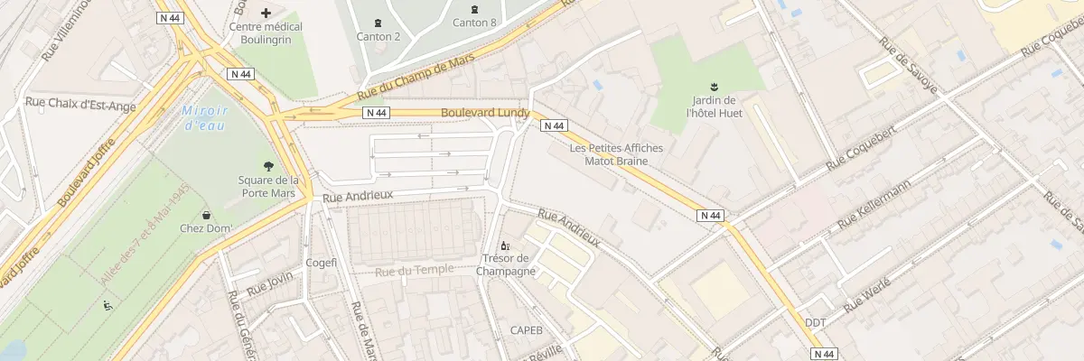 Plan du 26 Rue Andrieux à Reims
