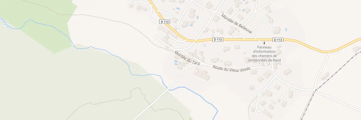 Plan du 37 Mte du Tara à Bard