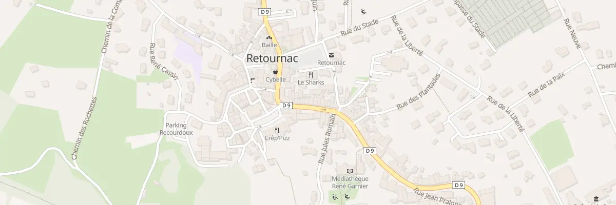 Plan du 15 Rue de la République à Retournac