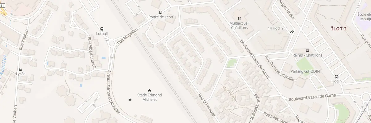 Plan du 39 Rue La Pérouse à Reims