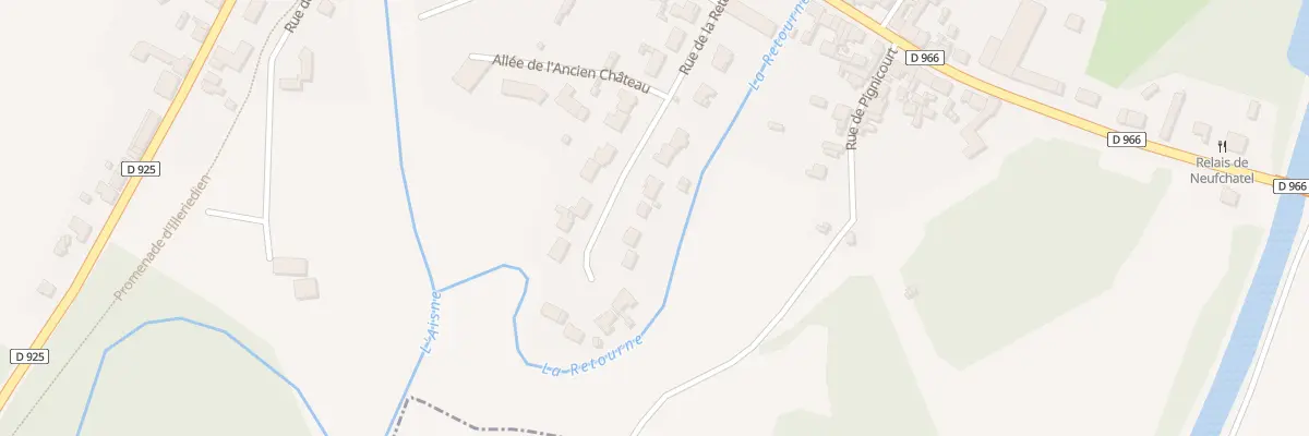 Plan du 11 Rue de la Retourne à Neufchâtel-sur-Aisne