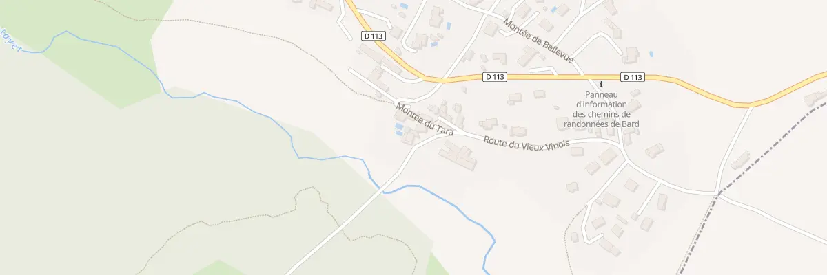 Plan du 268 Rte du Vieux Vinols à Bard