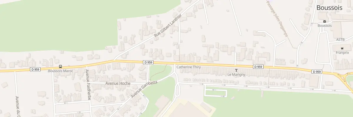 Plan du 52 Rue Eugene Chimot à Boussois