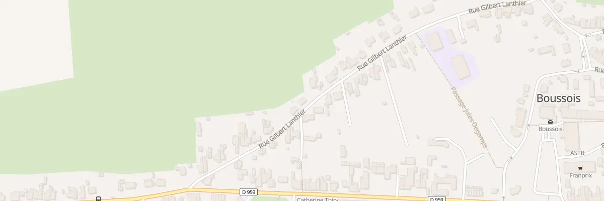 Plan du 30 Rue Gilbert Lanthier à Boussois
