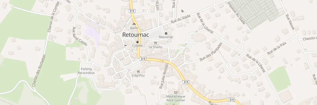 Plan du 17 Rue de la République à Retournac