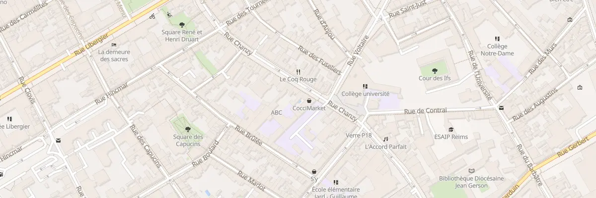 Plan du 80 Rue Chanzy à Reims