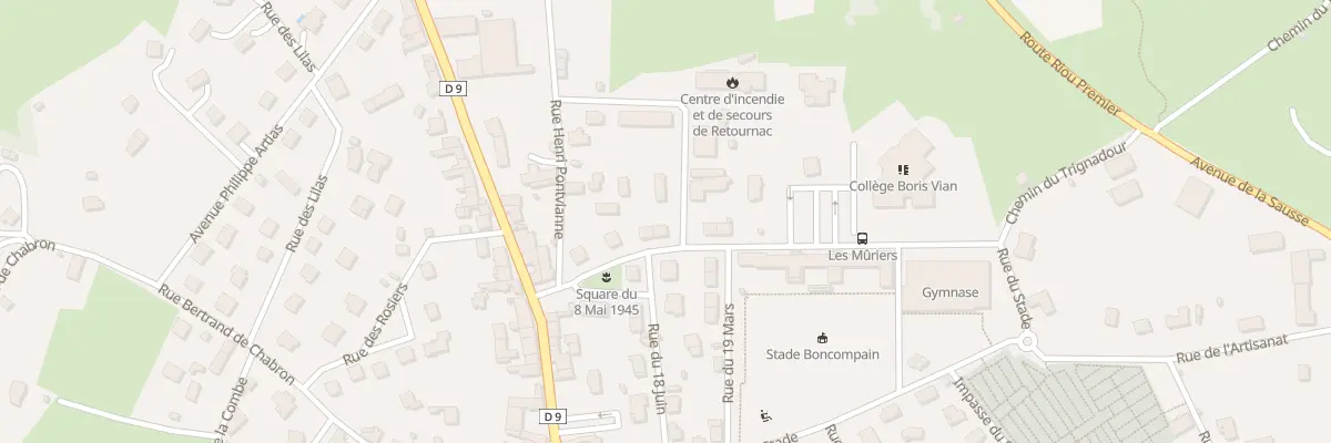 Plan du 1 Rue Jean-Saby à Retournac