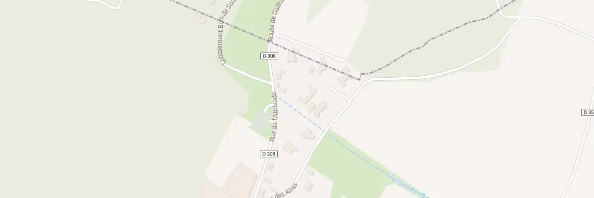 Plan du 5154 Les Aires à Gailhan