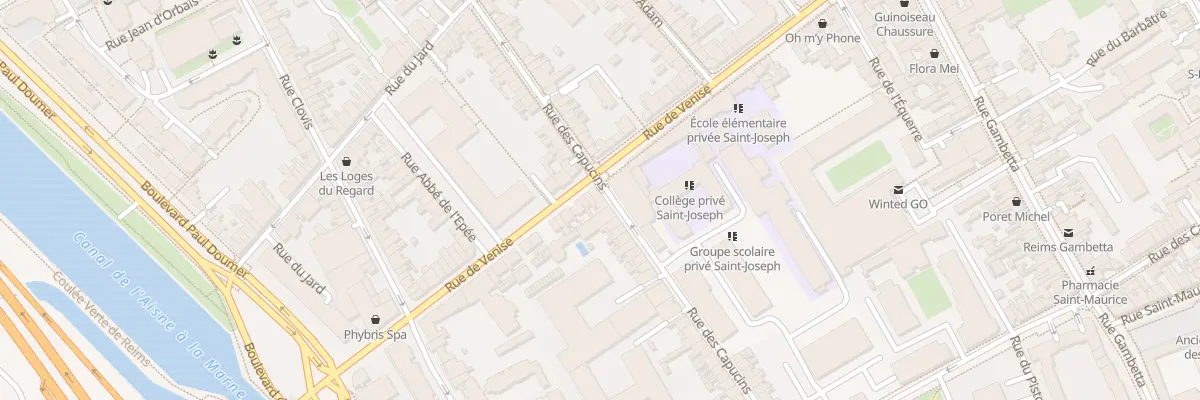 Plan du 118 Rue des Capucins à Reims