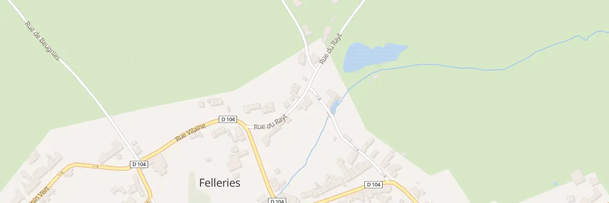 Plan du 4 Rue du Rayt à Felleries