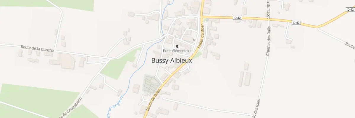 Plan du 130 Rte de Boën à Bussy-Albieux
