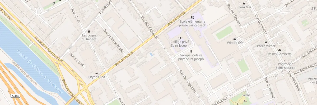 Plan du 124 Rue des Capucins à Reims