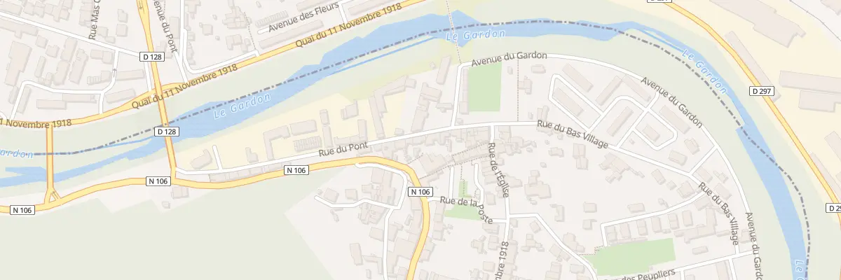 Plan du 15 Rue du Pont aux Salles-du-Gardon