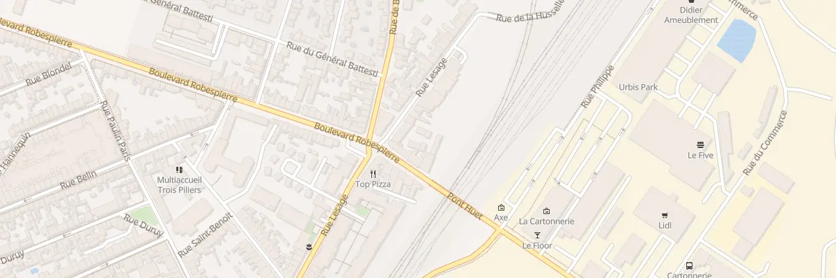 Plan du 96 Rue Lesage à Reims