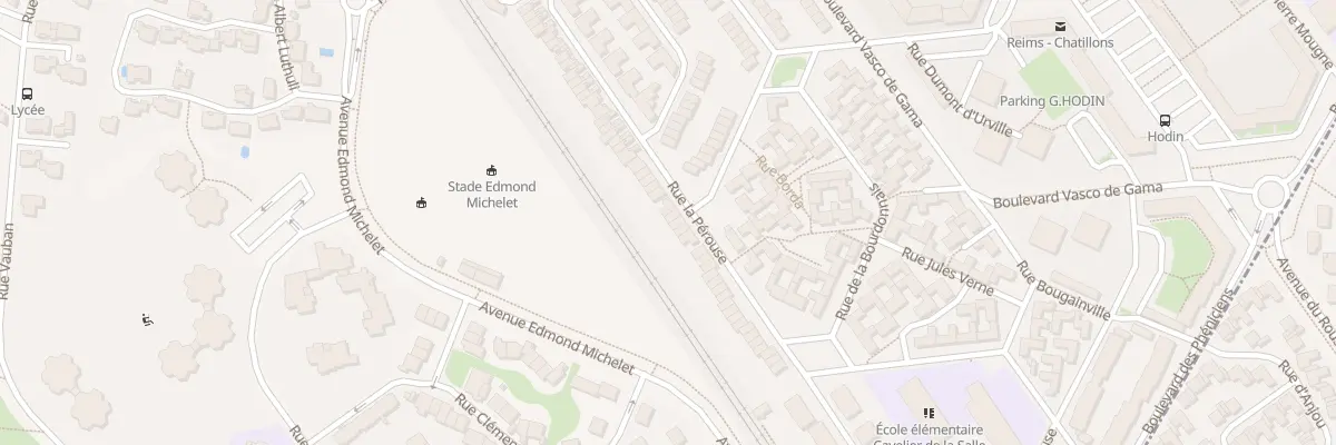 Plan du 86 Rue La Pérouse à Reims