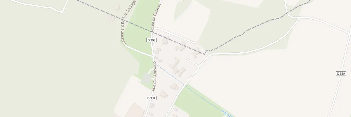 Plan du 5154 Les Aires à Gailhan
