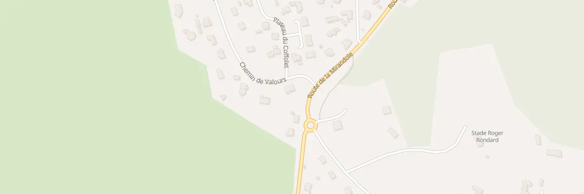 Plan du 53 Che de Valours à Villerest