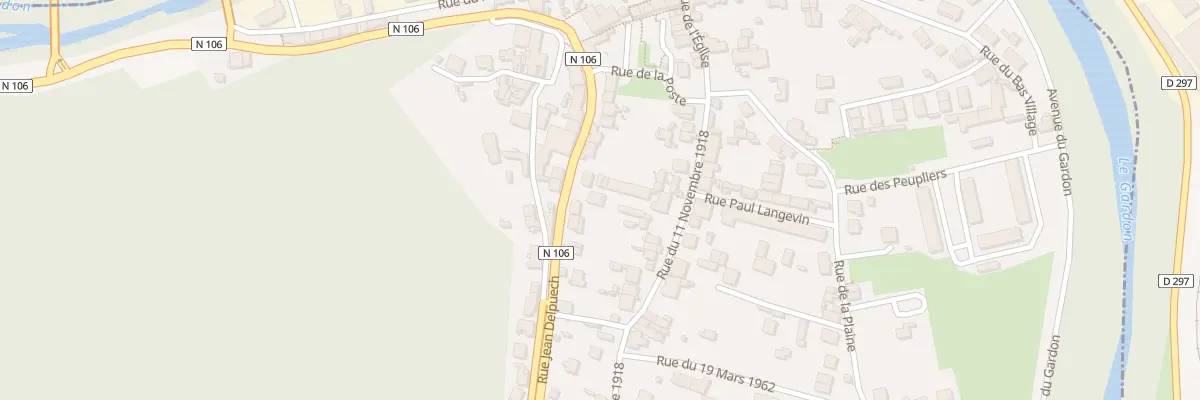 Plan du 43 Rue Jean Delpuech aux Salles-du-Gardon