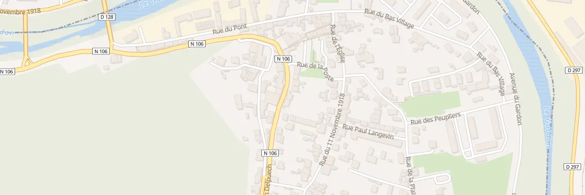 Plan du 35 Rue Jean Delpuech aux Salles-du-Gardon