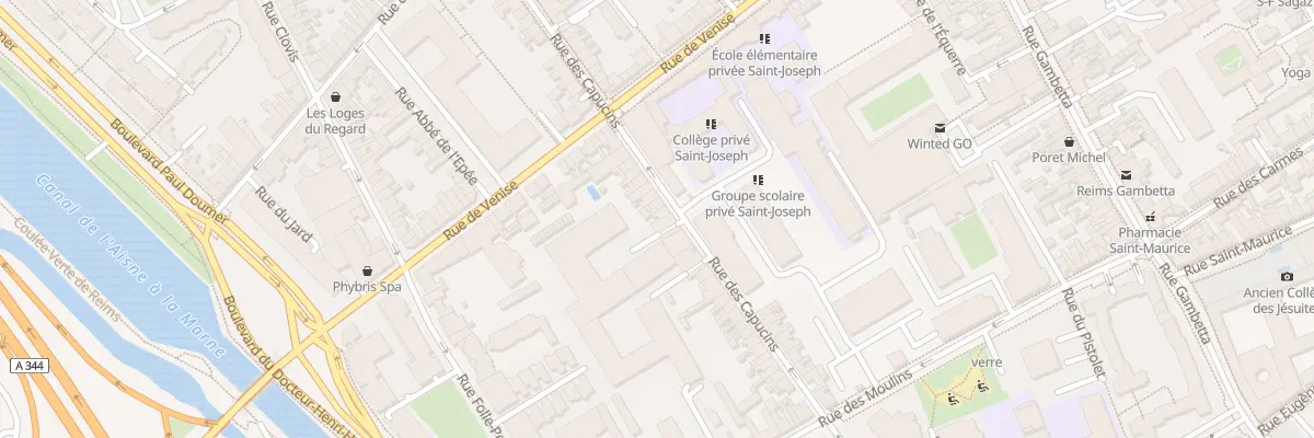 Plan du 134 Rue des Capucins à Reims