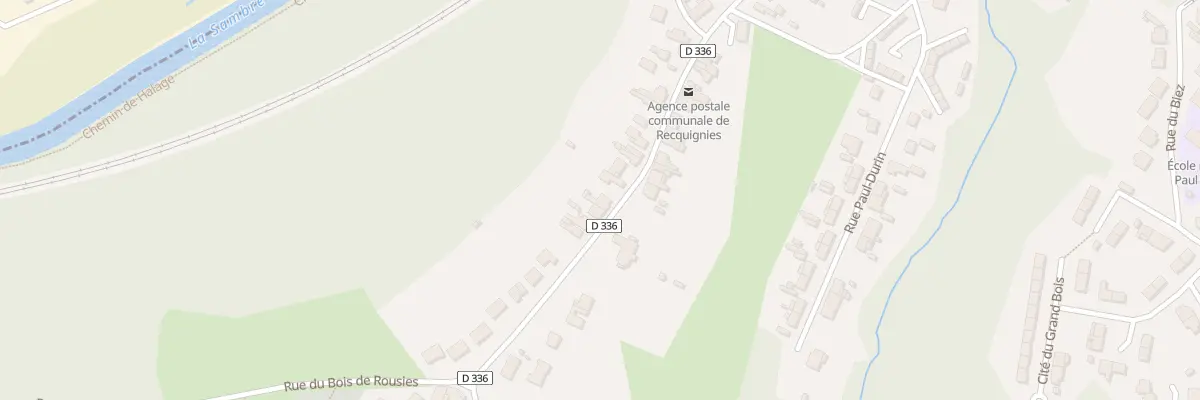 Plan du 50 Rue Paul Ronval à Recquignies