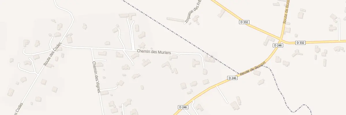 Plan du 321 Che des Mûriers à Boisset-et-Gaujac