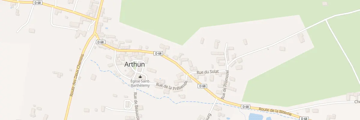 Plan du 281 Rte de Biterne à Arthun