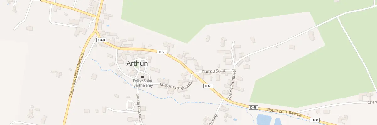 Plan du 307 Rte de Biterne à Arthun