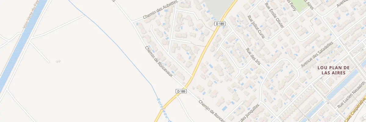 Plan du 2 Rue de l’Aigue Vive à Mudaison