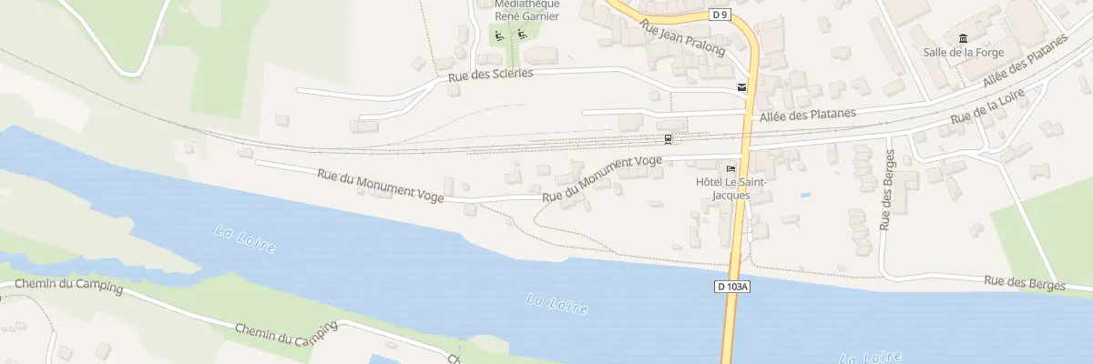 Plan du 9007 Rue du Monument Voge à Retournac