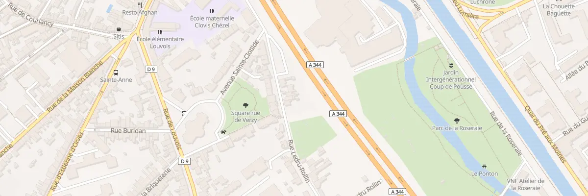 Plan du 75 Rue Ledru-Rollin à Reims