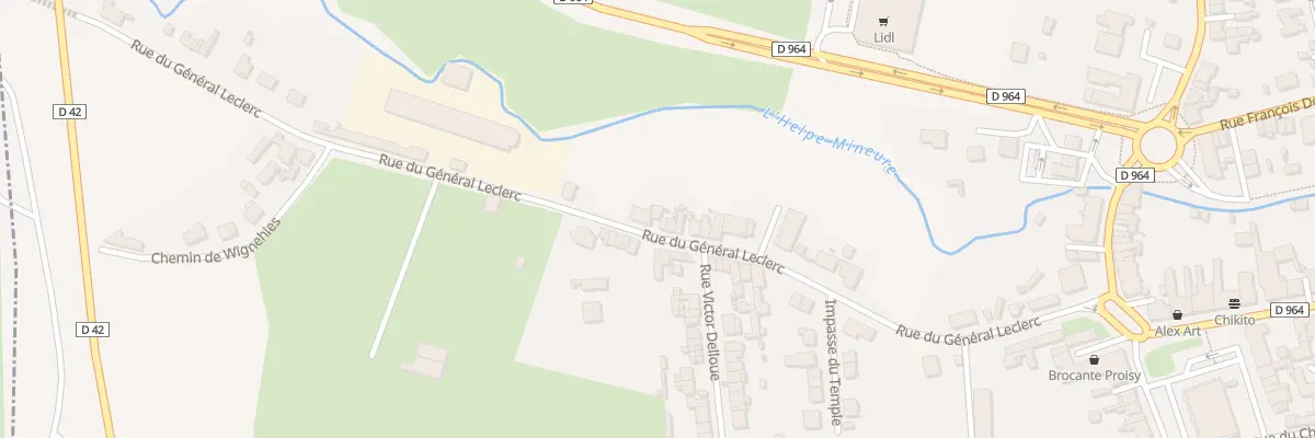 Plan du 36 Rue du Général Leclerc à Fourmies