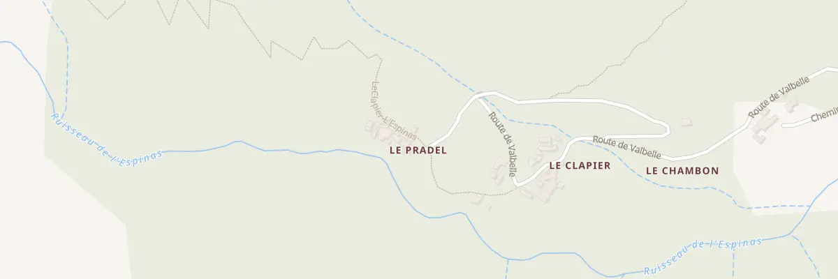 Plan du 2059 Rte de Valbelle à Malarce-sur-la-Thines