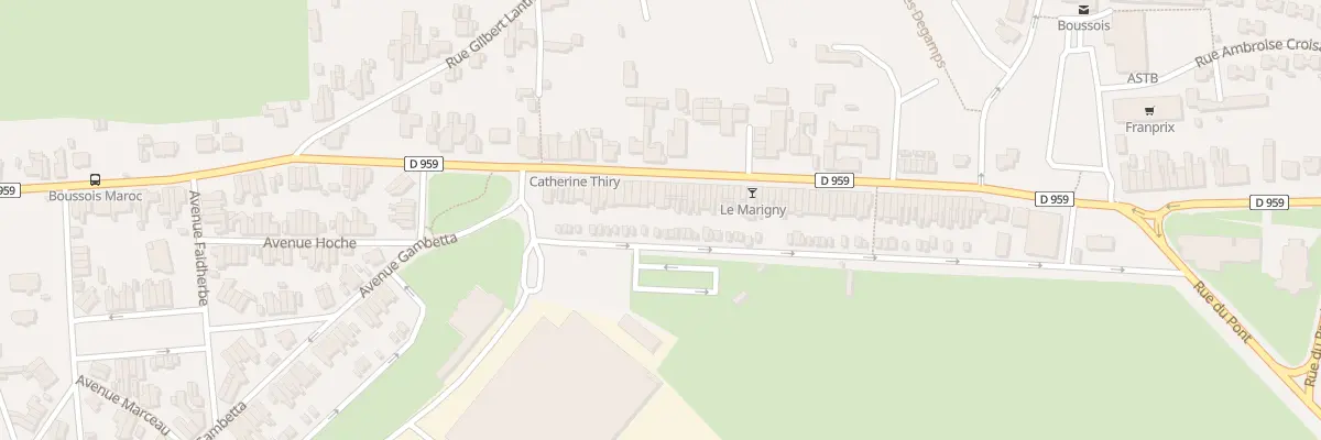 Plan du 101 Rue Eugene Chimot à Boussois