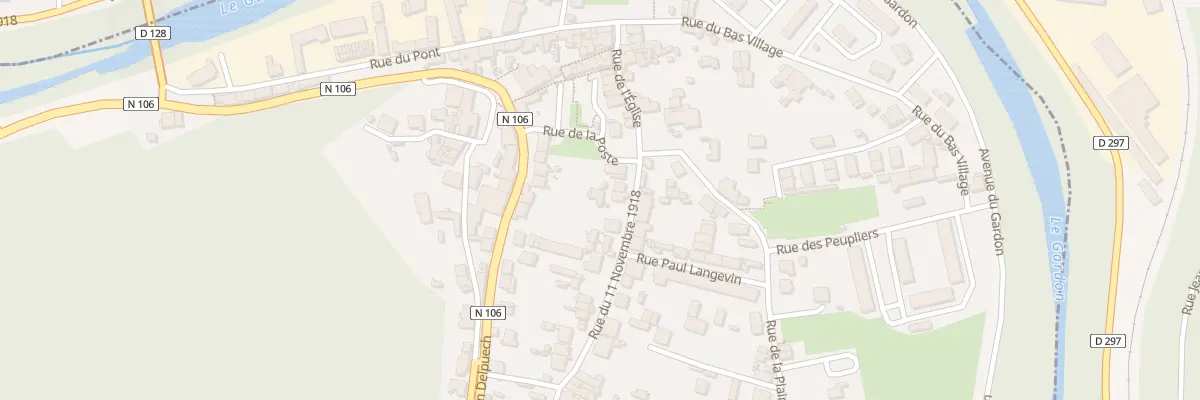 Plan du 8B Rue du 11 Novembre 1918 aux Salles-du-Gardon