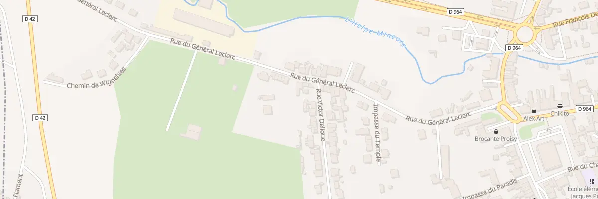 Plan du 33B Rue du Général Leclerc à Fourmies
