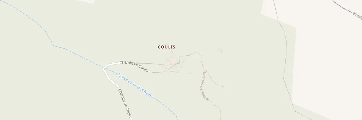 Plan du 5016 Coulis à Bonnevaux
