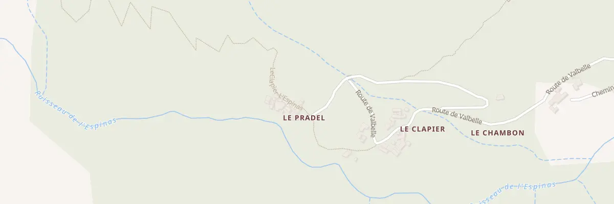 Plan du 2072 Rte de Valbelle à Malarce-sur-la-Thines