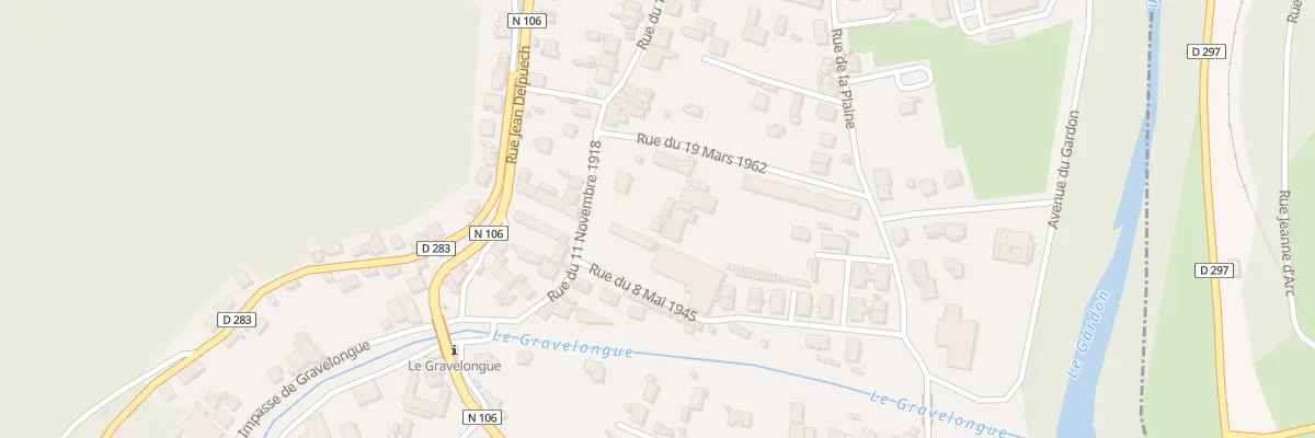 Plan du 35 Rue du 11 Novembre 1918 aux Salles-du-Gardon